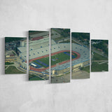Kansas Jayhawks Stadium Canvas Prints David Booth Memorial Stadium Wall,Multi Panels,Sport Stadium Art Prints, Fan Gift