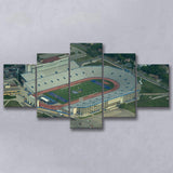 Kansas Jayhawks Stadium Canvas Prints David Booth Memorial Stadium Wall,Multi Panels,Sport Stadium Art Prints, Fan Gift