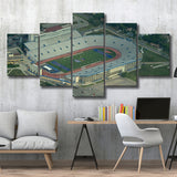 Kansas Jayhawks Stadium Canvas Prints David Booth Memorial Stadium Wall,Multi Panels,Sport Stadium Art Prints, Fan Gift