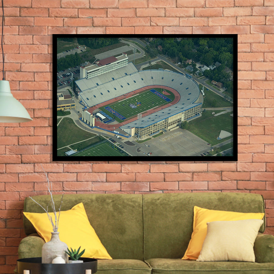 Kansas Jayhawks Stadium Art Prints David Booth Memorial Stadium Wall,Sport Stadium Art Prints, Fan Gift, Wall Decor