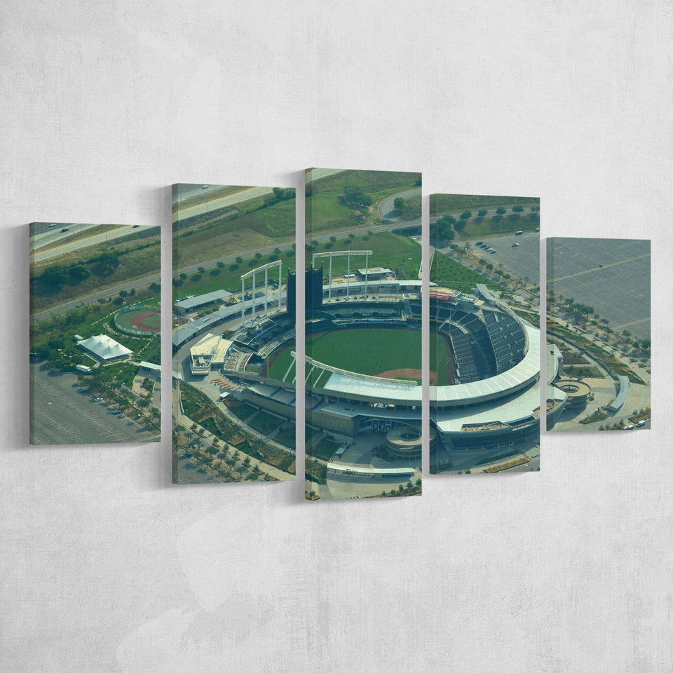 Kauffman Stadium Canvas Prints Kansas City Royals Wall Art,Multi Panels,Sport Stadium Art Prints, Fan Gift