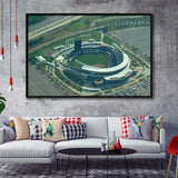 Kauffman Stadium Framed Canvas Prints Kansas City Royals Wall Art,Sport Stadium Art Prints, Fan Gift