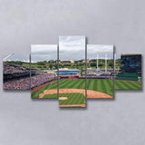 Kauffman Stadium Interleague, Stadium Canvas, Sport Art, Large Canvas, Multi Panels, Canvas Prints Wall Art Decor