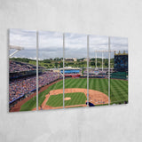 Kauffman Stadium Interleague, Stadium Canvas, Sport Art, Gift for him, Multi Panels B, Canvas Prints Wall Art Decor