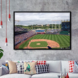 Kauffman Stadium Interleague, Stadium Canvas, Sport Art, Gift for him, Framed Art Prints Wall Art Decor, Framed Picture