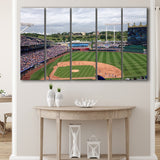 Kauffman Stadium Interleague, Stadium Canvas, Sport Art, Gift for him, Multi Panels B, Canvas Prints Wall Art Decor