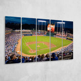 Kauffman Stadium Kansas City, Stadium Canvas, Sport Art, Gift for him, Multi Panels B, Canvas Prints Wall Art Decor