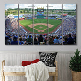 Kauffman Stadium Royals, Stadium Canvas, Sport Art, Gift for him, Multi Panels B, Canvas Prints Wall Art Decor