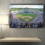 Kauffman Stadium Royals, Stadium Canvas, Sport Art, Gift for him, Fan Gift, Canvas Prints Wall Art Decor