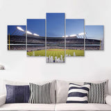 Kauffman Stadium In Kansas City 5 Pieces Canvas Prints Wall Art - Painting Canvas, Multi Panel, Wall Decor, Canvas Art