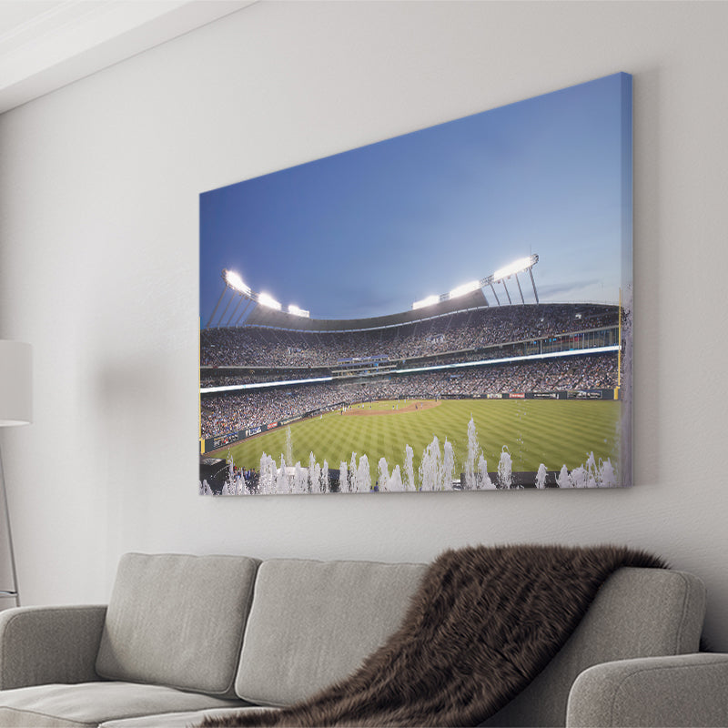 Kauffman Stadium In Kansas City Canvas Prints Wall Art - Painting Canvas, Wall Decor, Canvas Art, For Sale