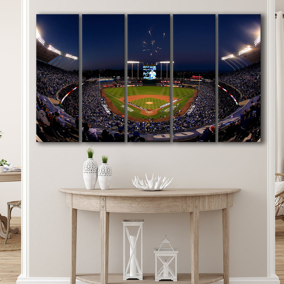 Kauffman Stadium in Missouri, Stadium Canvas, Sport Art, Gift for him, Multi Panels B, Canvas Prints Wall Art Decor