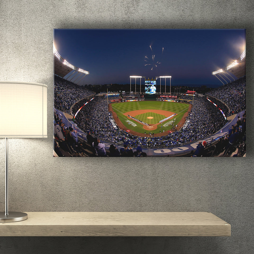 Kauffman Stadium in Missouri, Stadium Canvas, Sport Art, Gift for him, Fan Gift, Canvas Prints Wall Art Decor