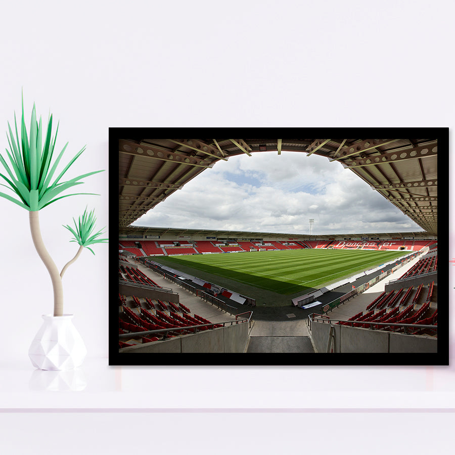 Keepmoat Stadium, Stadium Canvas, Sport Art, Gift for him, Framed Art Prints Wall Art Decor, Framed Picture