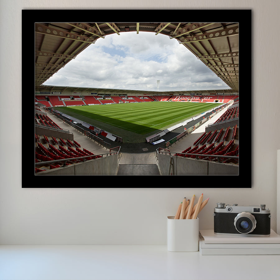 Keepmoat Stadium, Stadium Canvas, Sport Art, Gift for him, Framed Art Prints Wall Art Decor, Framed Picture