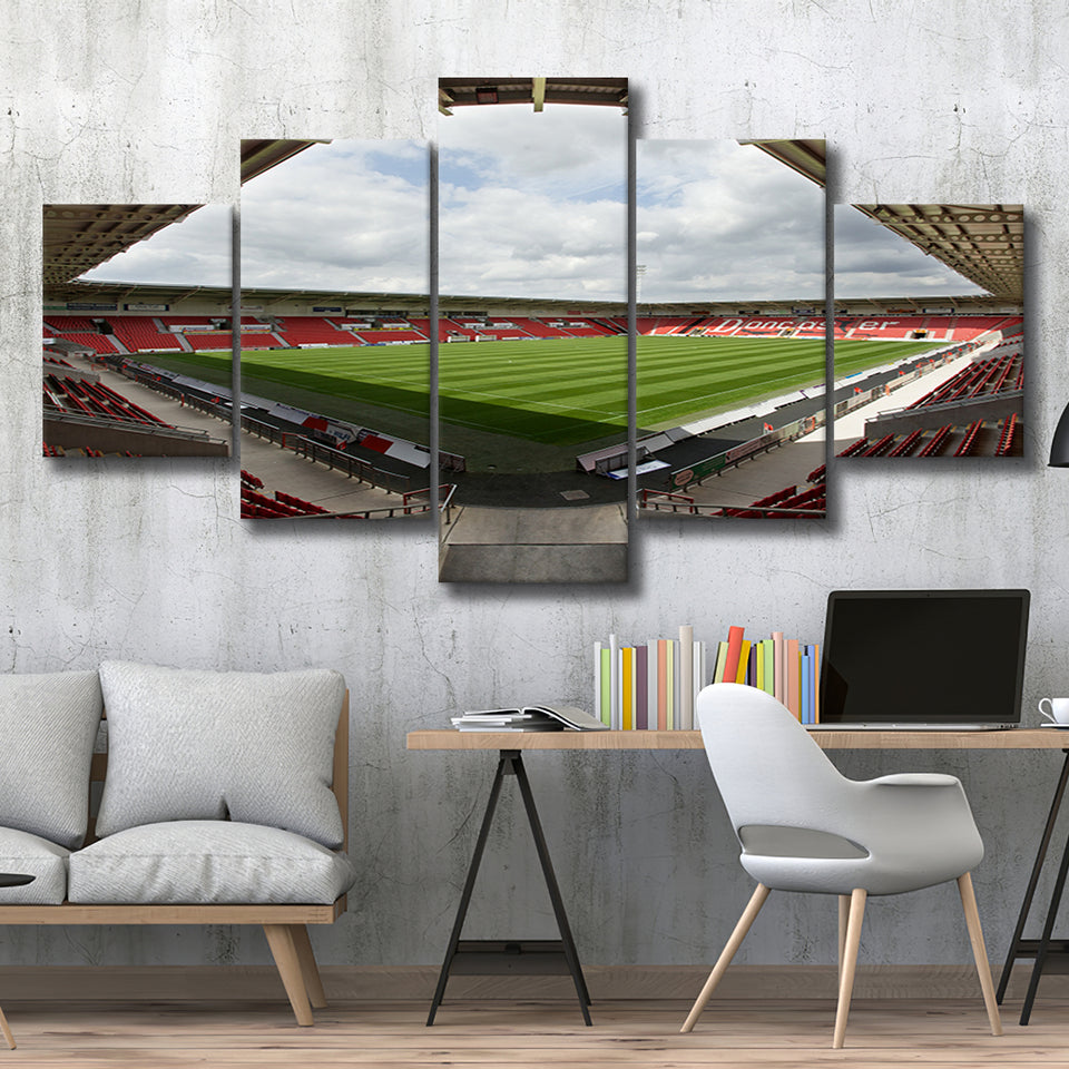 Keepmoat Stadium, Stadium Canvas, Sport Art, Large Canvas, Multi Panels, Canvas Prints Wall Art Decor