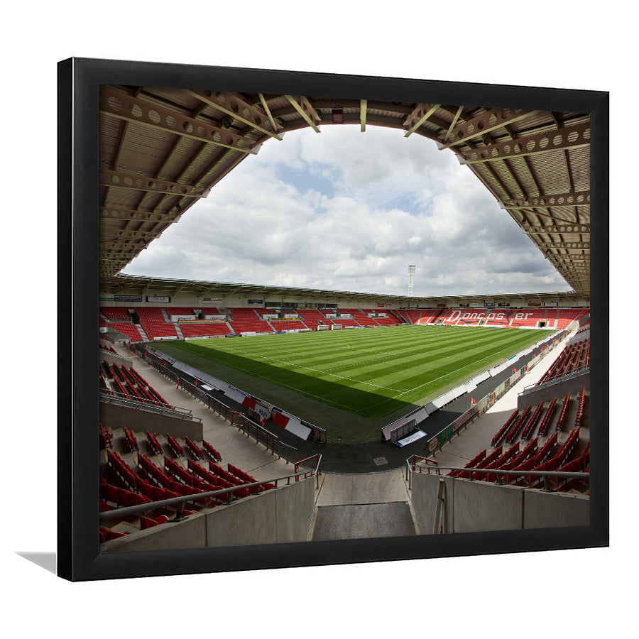 Keepmoat Stadium, Stadium Canvas, Sport Art, Gift for him, Framed Art Prints Wall Art Decor, Framed Picture