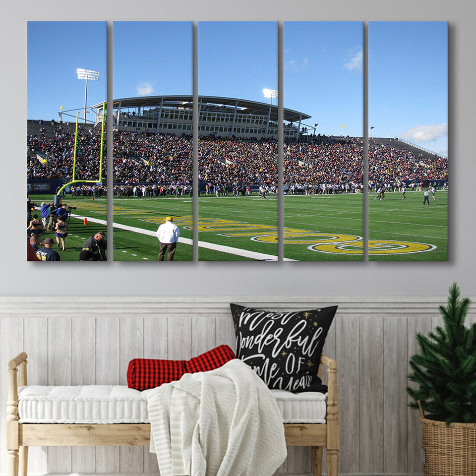 Kent State Golden Flashes Wall Art Dix Stadium,Multi Panels B,Sport Stadium Art Prints, Fan Gift