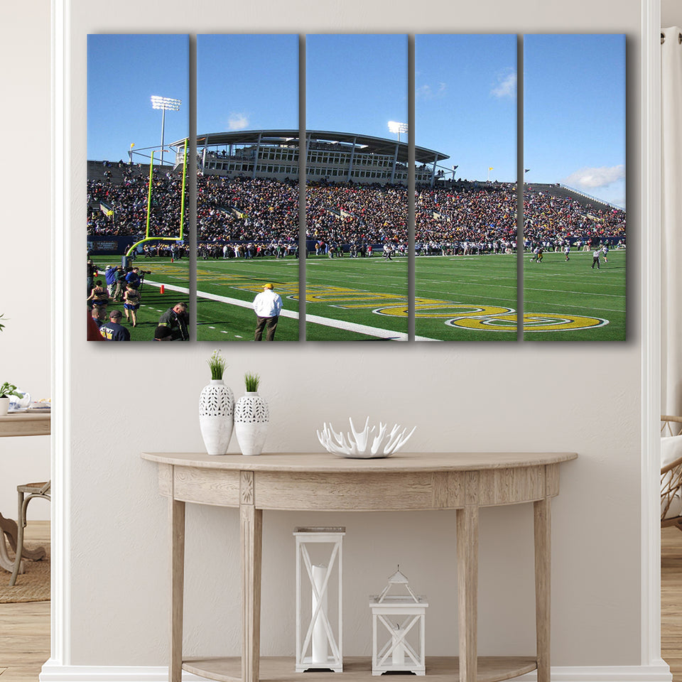 Kent State Golden Flashes Wall Art Dix Stadium,Multi Panels B,Sport Stadium Art Prints, Fan Gift
