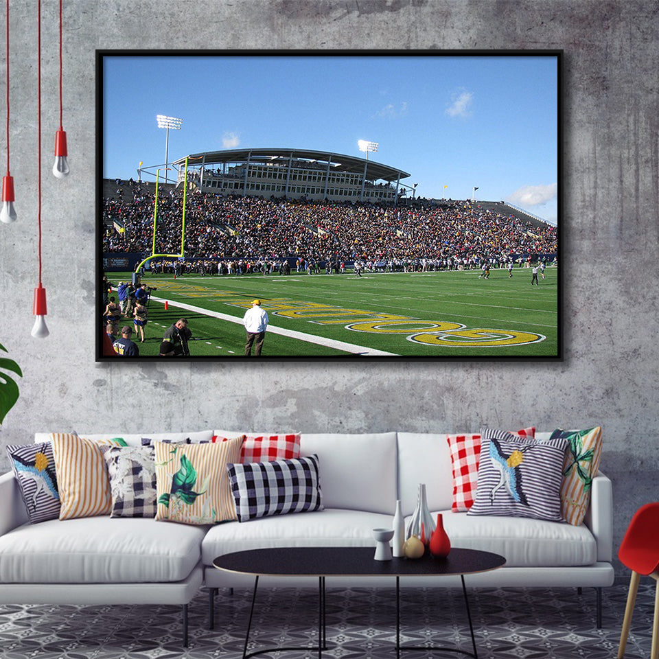 Kent State Golden Flashes Stadium Wall Art Dix Framed Canvas Prints,Sport Stadium Art Prints, Fan Gift