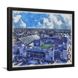 Kentucky Wildcats Kroger Field Watercolor, Sport Prints Fan Gift, Framed Art Prints Wall Art Decor