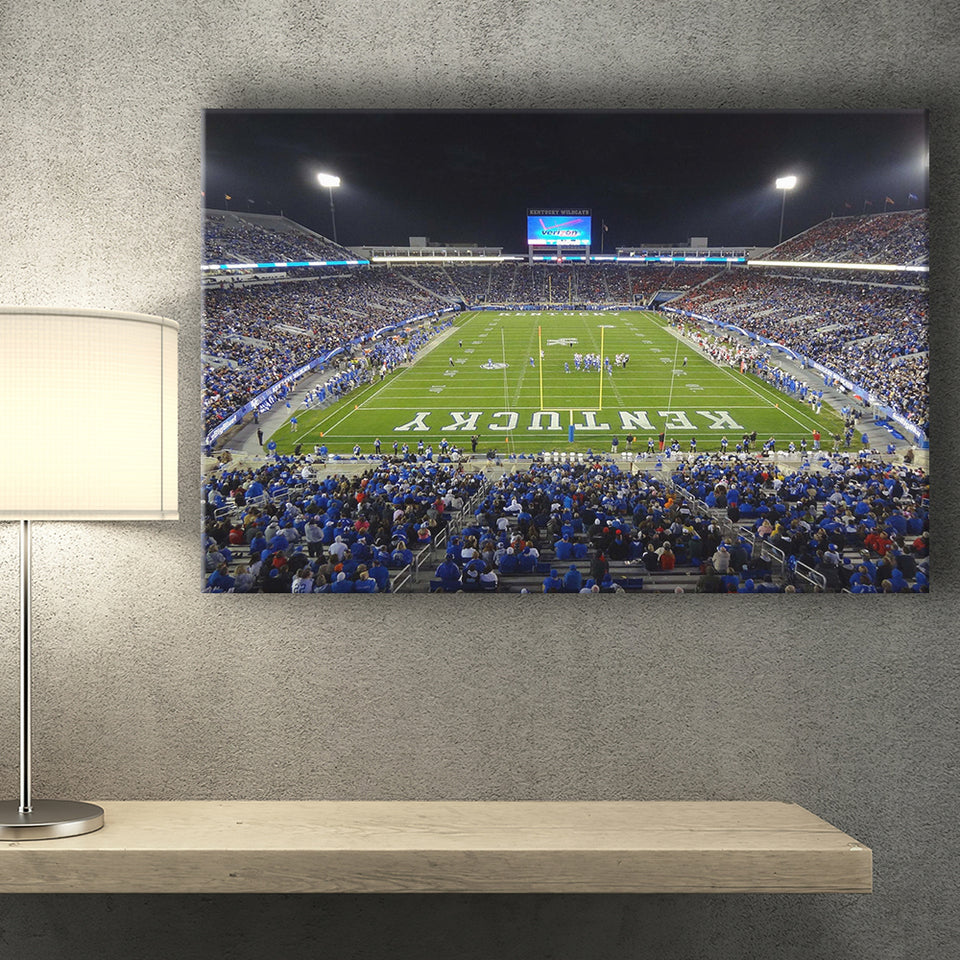 Kentucky Wildcats Stadium Canvas Prints Kroger Field Stadium Wall Art,Sport Stadium Art Prints, Fan Gift, Wall Decor