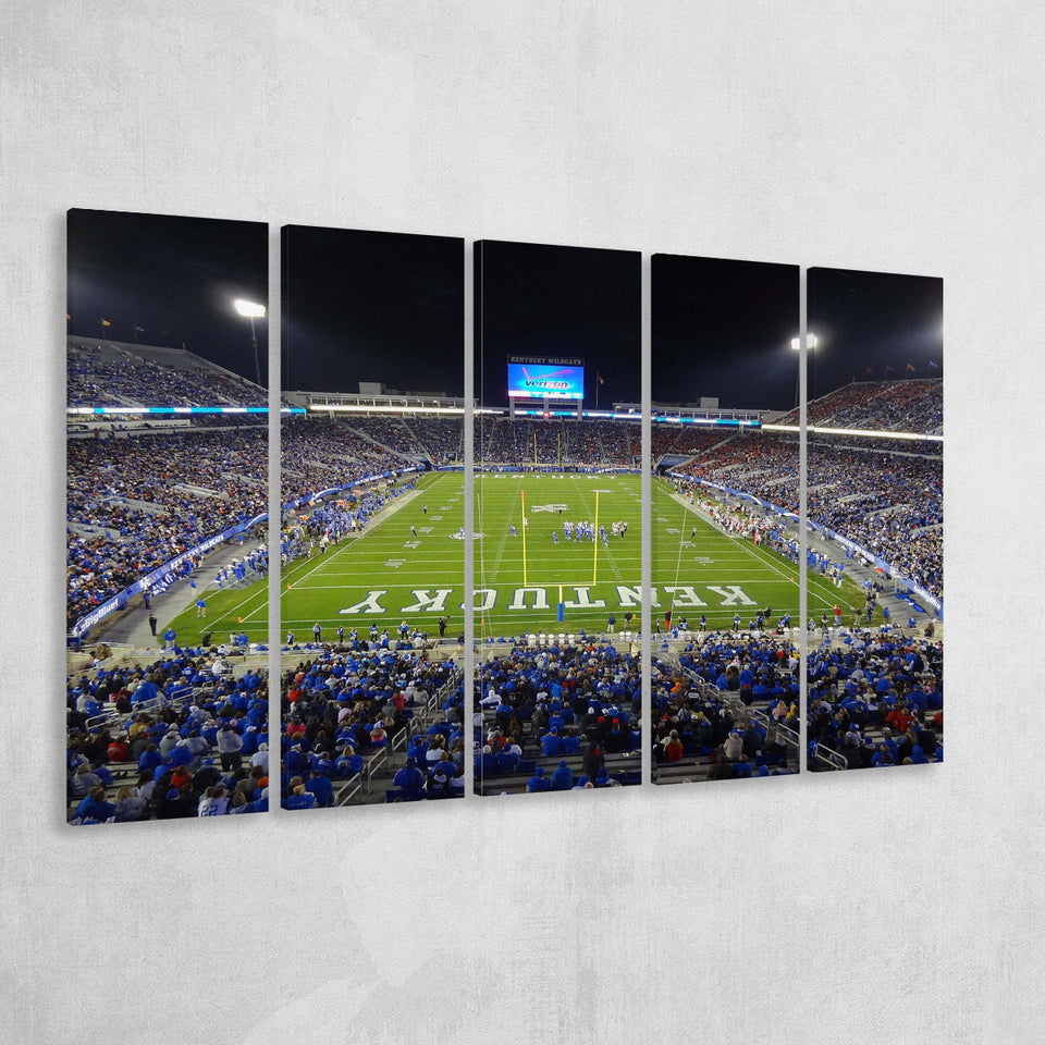 Kentucky Wildcats Stadium Canvas Prints Kroger Field Stadium Wall Art,Multi Panels B,Sport Stadium Art Prints, Fan Gift