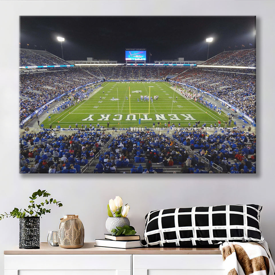 Kentucky Wildcats Stadium Canvas Prints Kroger Field Stadium Wall Art,Sport Stadium Art Prints, Fan Gift, Wall Decor