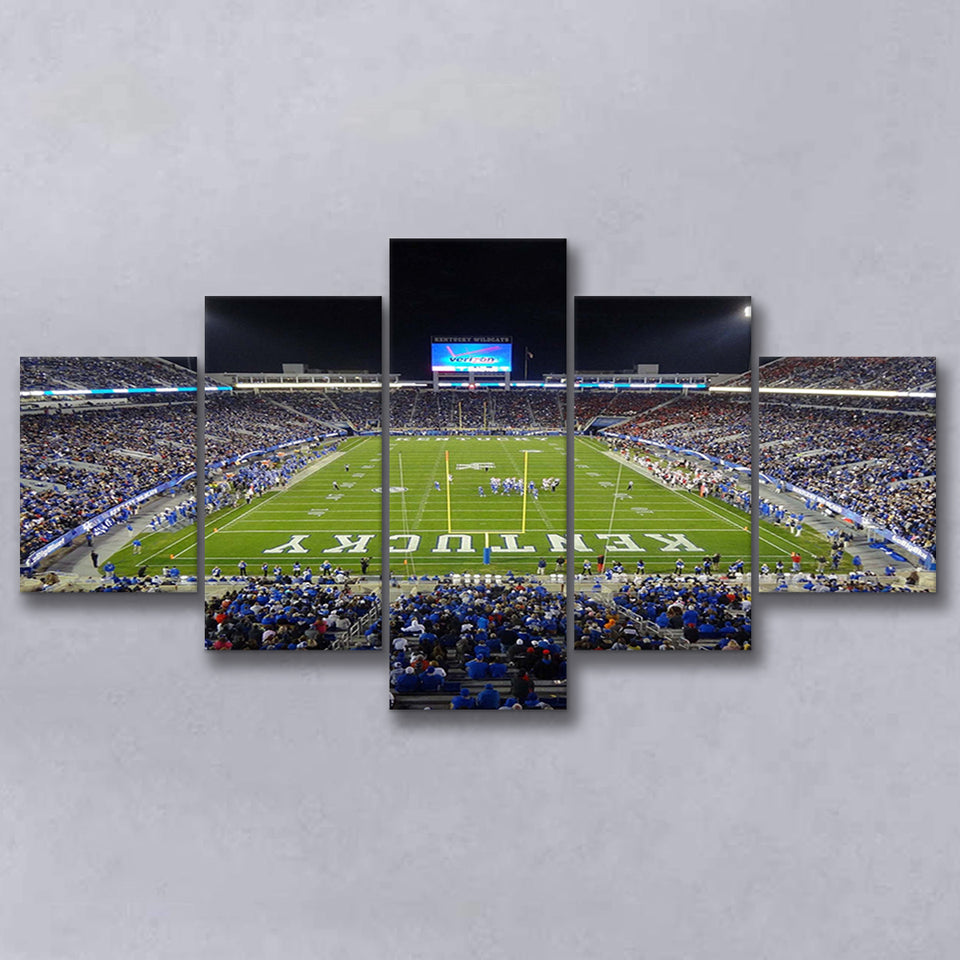 Kentucky Wildcats Stadium Canvas Prints Kroger Field Stadium Wall Art,Multi Panels,Sport Stadium Art Prints, Fan Gift