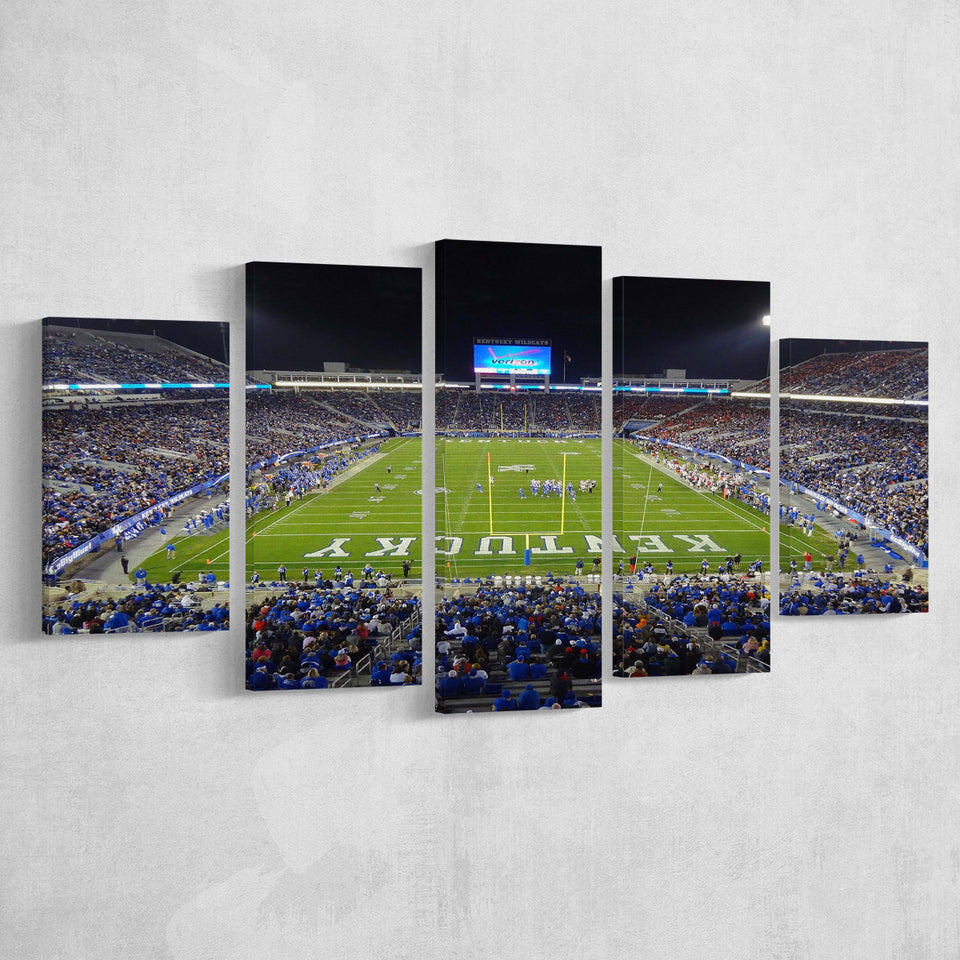 Kentucky Wildcats Stadium Canvas Prints Kroger Field Stadium Wall Art,Multi Panels,Sport Stadium Art Prints, Fan Gift