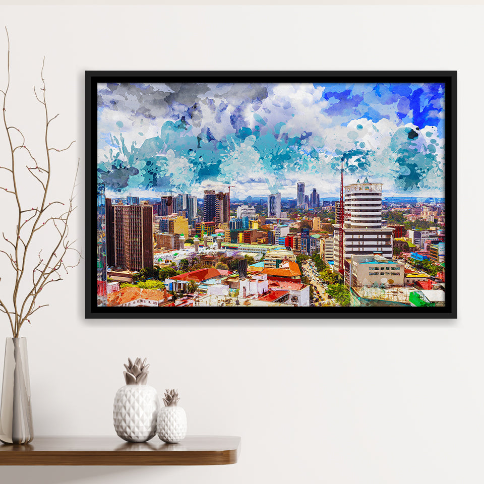 Kenya Framed Canvas Prints Wall Art Decor - Painting Canvas, Framed Picture, Home Decor