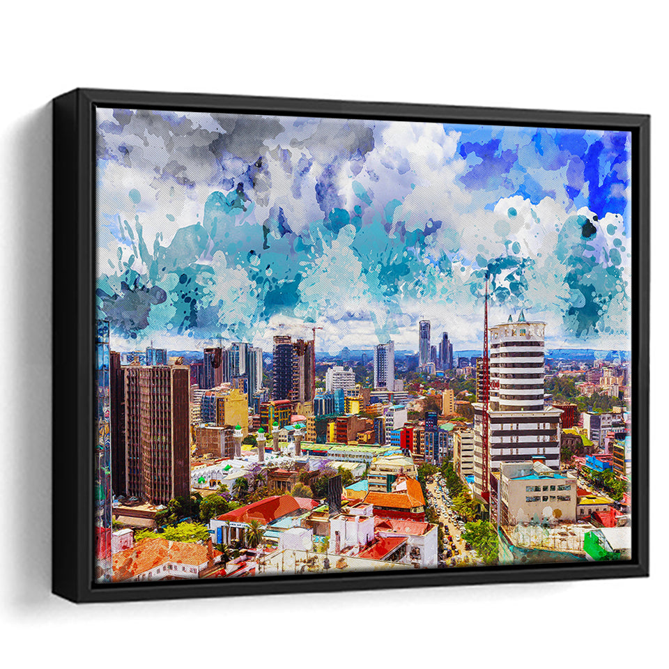 Kenya Framed Canvas Prints Wall Art Decor - Painting Canvas, Framed Picture, Home Decor