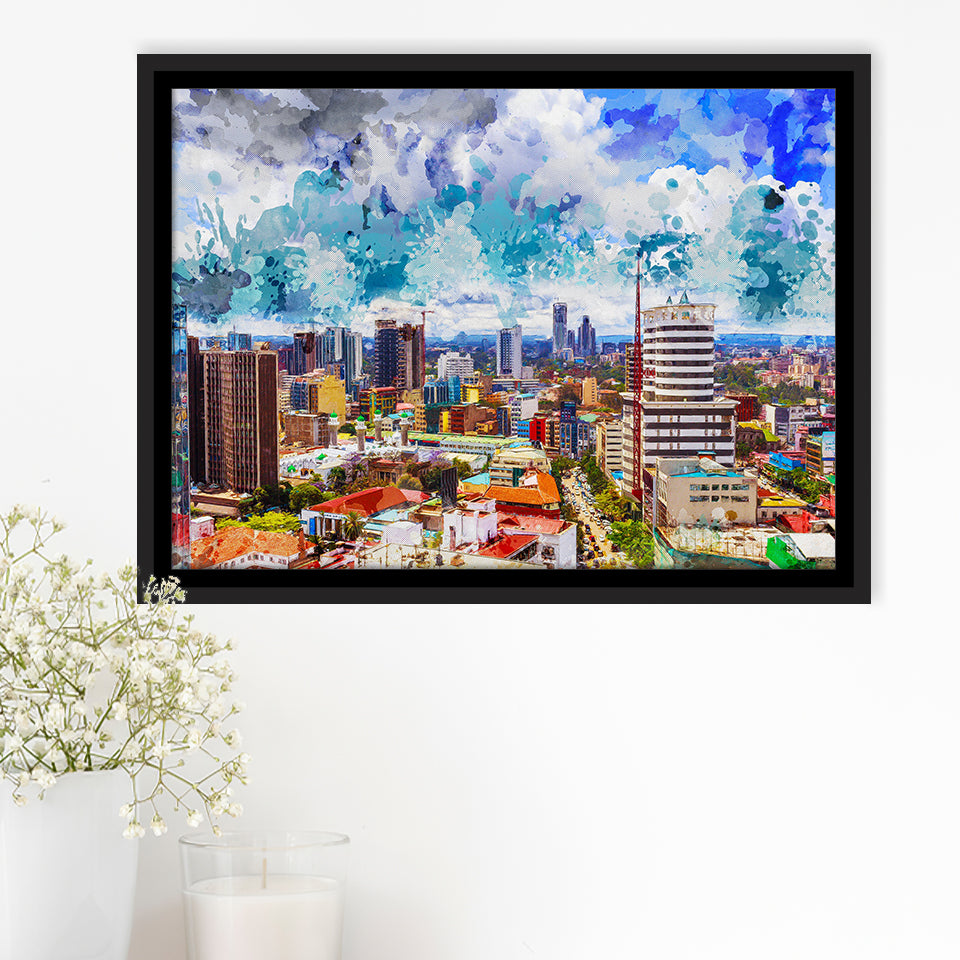 Kenya Framed Canvas Prints Wall Art Decor - Painting Canvas, Framed Picture, Home Decor