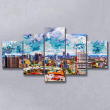 Kenya 5 Pieces Canvas Prints Wall Art Decor - Painting Canvas, Mixed Canvas, Multi Panels