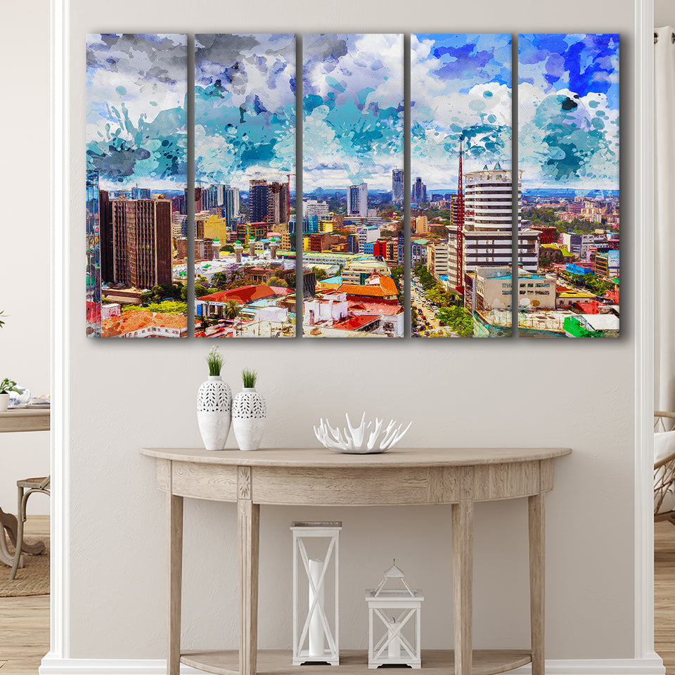 Kenya 5 Piece B Canvas Prints Wall Art Decor, Multi Panels,Large Canvas, Home Decor