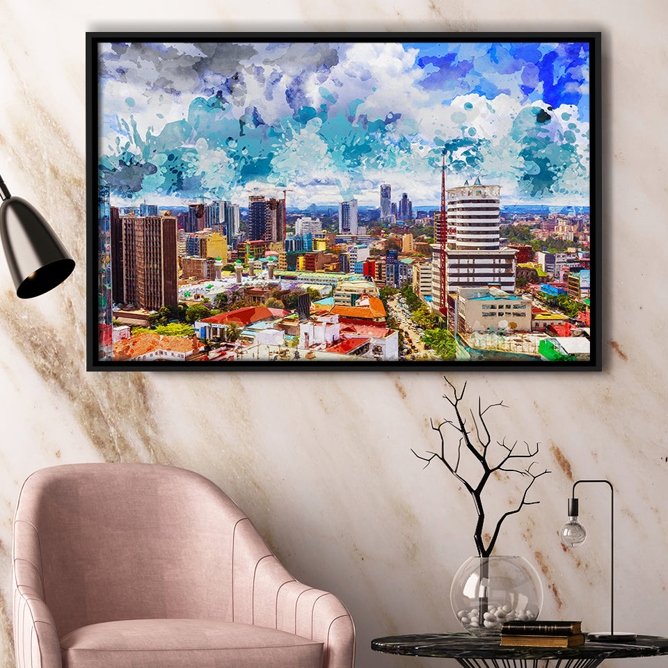 Kenya Framed Canvas Prints Wall Art Decor - Painting Canvas, Framed Picture, Home Decor