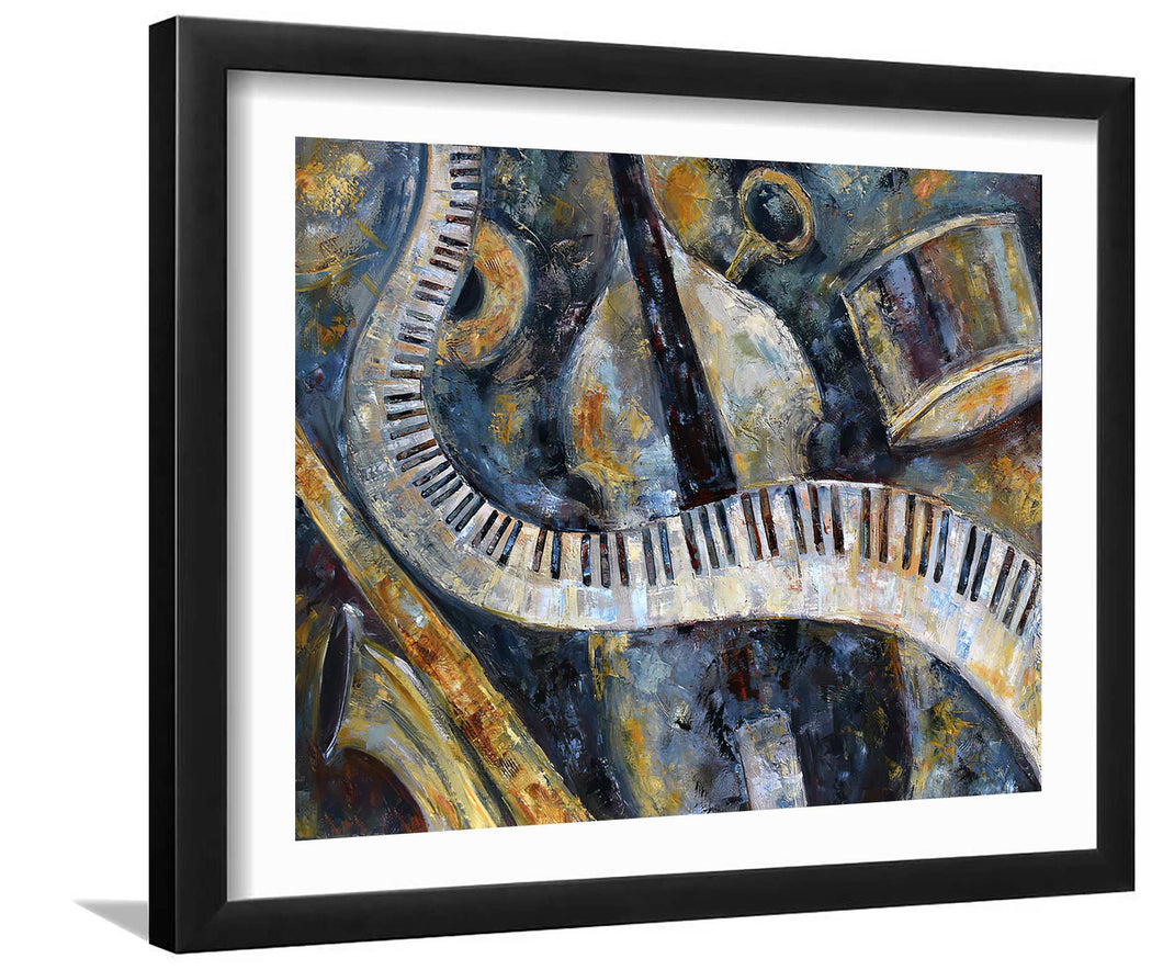 Keys and More-Music art, Art print, Frame art, Plexiglass cover