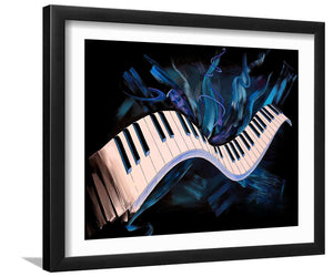 Keys of Happiness-Music art, Art print, Frame art, Plexiglass cover
