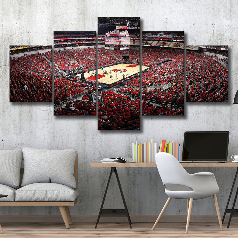 Kfc Yum Center Louisville, Stadium Canvas, Sport Art, Large Canvas, Multi Panels, Canvas Prints Wall Art Decor