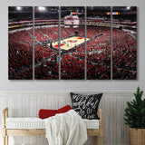 Kfc Yum Center Louisville, Stadium Canvas, Sport Art, Gift for him, Multi Panels B, Canvas Prints Wall Art Decor