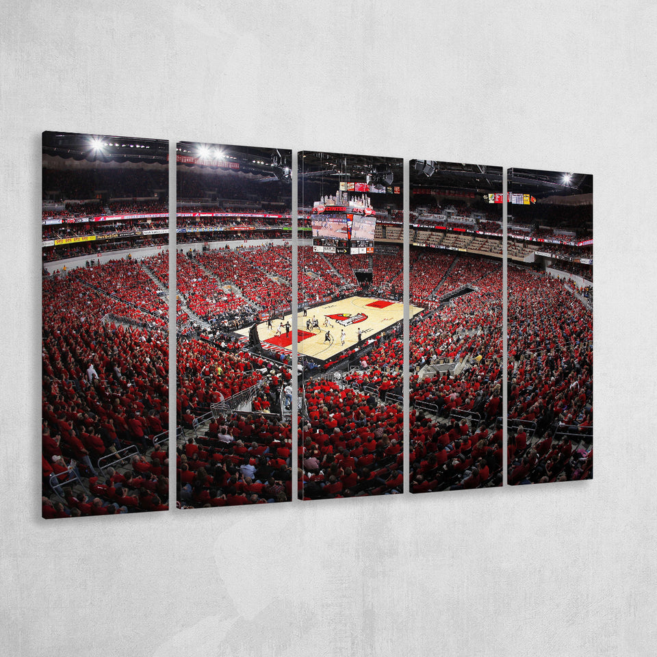 Kfc Yum Center Louisville, Stadium Canvas, Sport Art, Gift for him, Multi Panels B, Canvas Prints Wall Art Decor