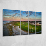 Kiawah Island Golf Resort Ocean Course Kiawah Island, South Carolina, 5 Panels Extra Large Canvas Prints Wall Art Decor