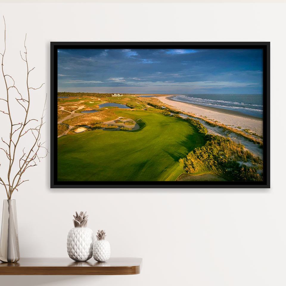 Kiawah Island Golf Resort Ocean Course Kiawah Island, South Carolina 1, Framed Canvas Prints Wall Art Decor, Floating Frame