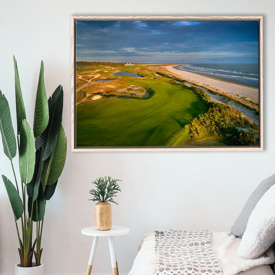 Kiawah Island Golf Resort Ocean Course Kiawah Island, South Carolina 1, Framed Canvas Prints Wall Art Decor, Floating Frame