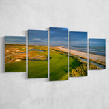 Kiawah Island Golf Resort Ocean Course Kiawah Island, South Carolina 1, Golf Art Print, 5 Panels Canvas Prints Wall Art