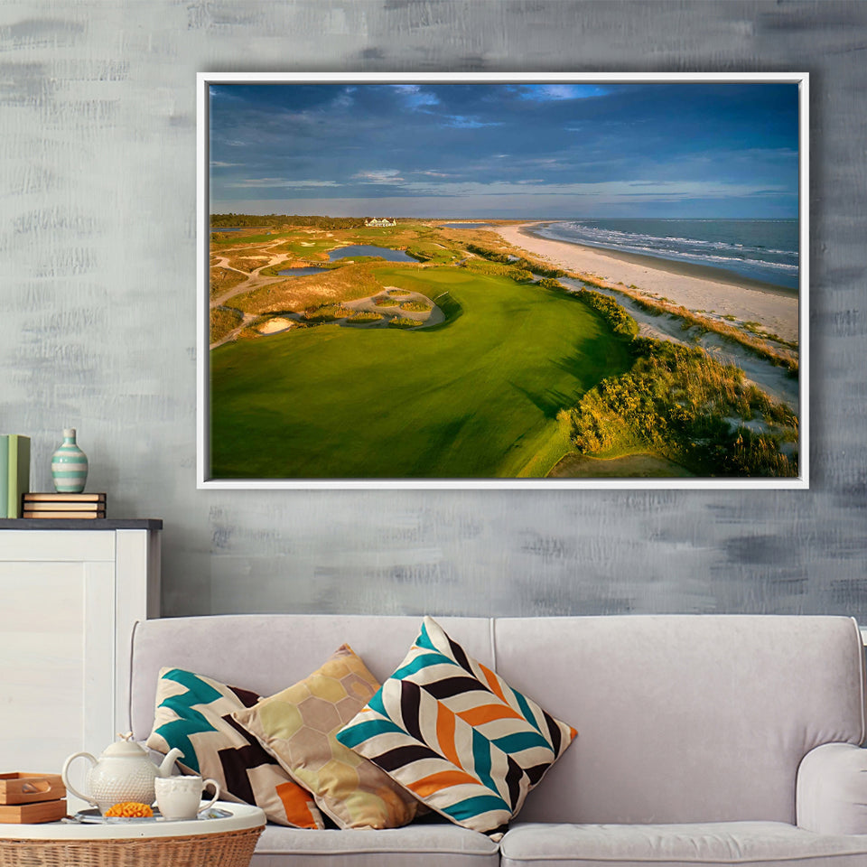 Kiawah Island Golf Resort Ocean Course Kiawah Island, South Carolina 1, Framed Canvas Prints Wall Art Decor, Floating Frame
