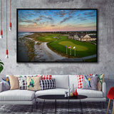 Kiawah Island Golf Resort Ocean Course Kiawah Island, South Carolina, Framed Canvas Prints Wall Art Decor, Floating Frame