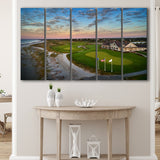 Kiawah Island Golf Resort Ocean Course Kiawah Island, South Carolina, 5 Panels Extra Large Canvas Prints Wall Art Decor