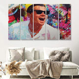 Kill Them With Success And Bury Them With A Smile Motivational 5 Piece Canvas Prints Wall Art Multi Panels