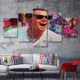 Kill Them With Success And Bury Them With A Smile Motivational 5 Piece Canvas Prints Wall Art - Painting Prints, Wall Decor,Multi Panel